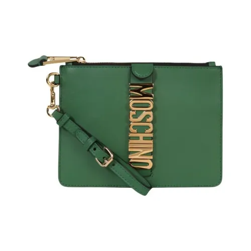 MOSCHINO Телячья кожа Клатч Женский Зеленый