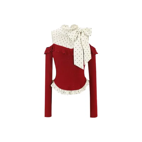 MITX Красный Женский Трикотаж