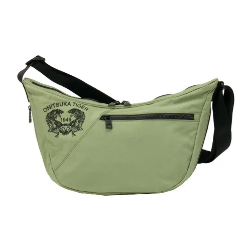 Onitsuka Tiger Полиамидная Сумка через плечо Стандартная Унисекс Серый Зеленый