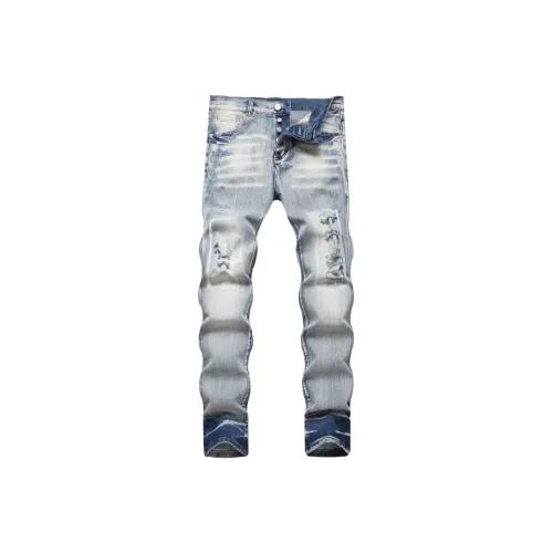 COOLALPACA Светло-синие унисекс джинсы