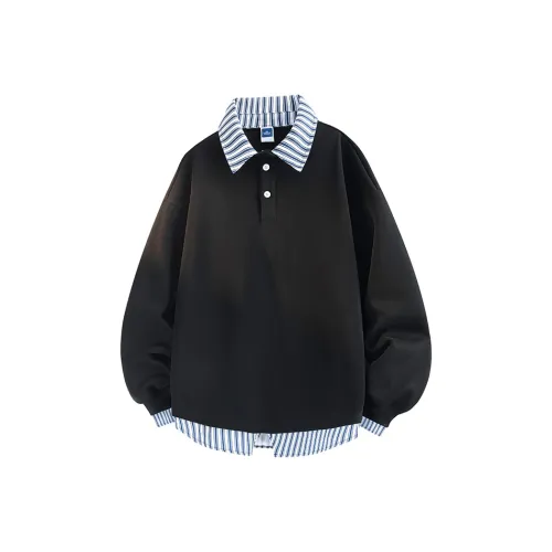 CariteSport Рубашка с воротником Длинный рукав Свитшот Унисекс