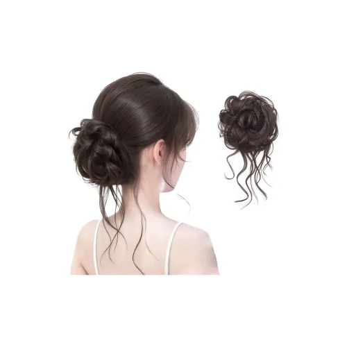 WANWANFENG QIANJIN Longsi Боковая сторона Maru Цветочная почка Перука Сумка Белок Волокно Булочка