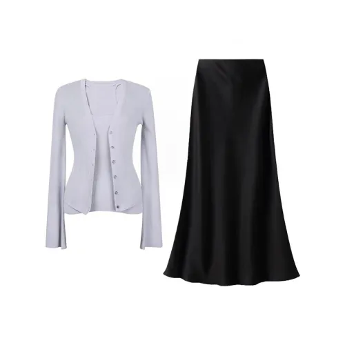 MARIE·COCO Топ на бретелях + Кардиган + Юбка Женские Комплекты с юбкой