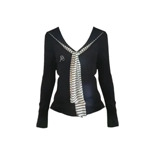 CHARM GLOW Темно-синие женские футболки T