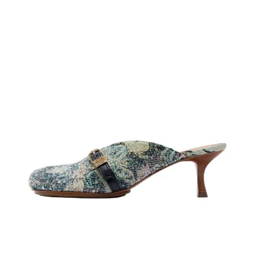 GANNI Домашние тапочки Женские Сине-зеленый