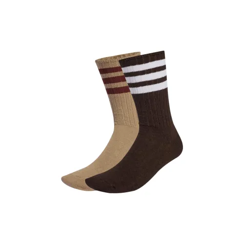 adidas Clothing 2 пачки Бежевый + Коричневый Мужские носки MID до икры