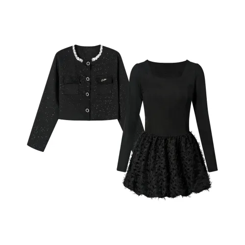 XUANSHU Комплект с юбкой Женские Черный