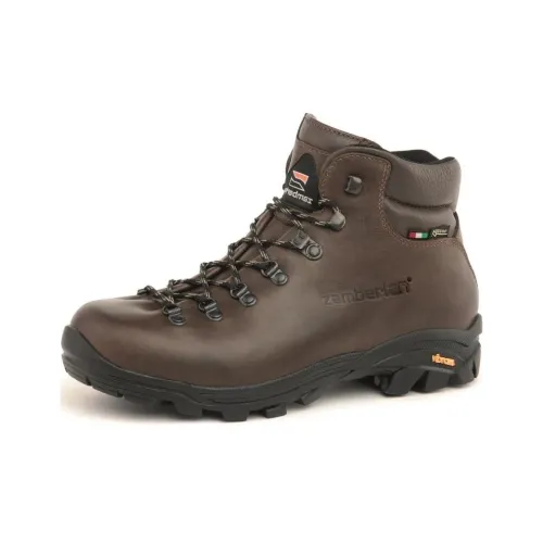 Zamberlan Slip-resistant MID Top Hiking Shoes Men's Brown Замбеллан противоскользящий MID топ походная обувь мужская коричневый