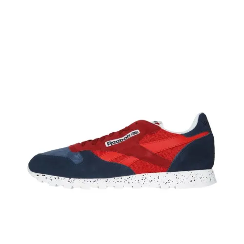 Reebok Classic Leather Casual Унисекс Красный Синий