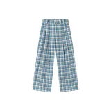 Голубо-серый в клетку