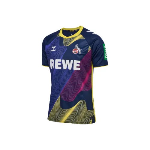 Hummel Синий Желтый Унисекс Футбольная Джерси