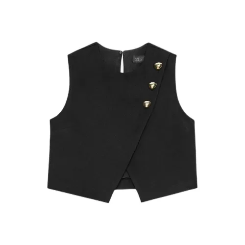 ZARA Черные Женские Майки