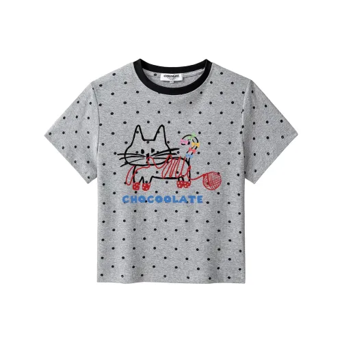 CHOCOOLATE Серый Женские T-рубашки