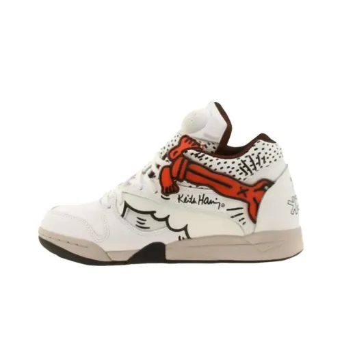 Keith Haring x Reebok Court Victory Pump Повседневный Мужской Белый