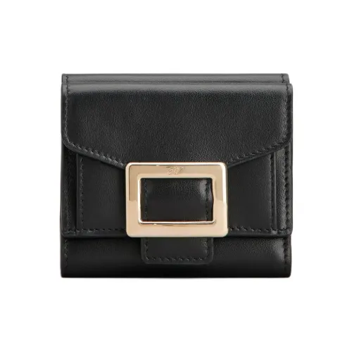 Roger Vivier Belle Vivier Телячья кожа Кошелек Унисекс Черный