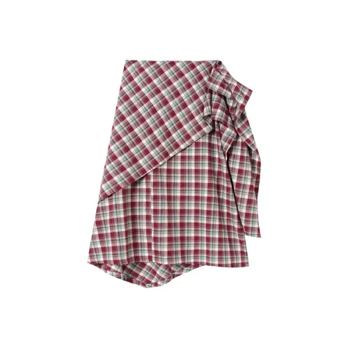 CAYLA Клетчатый Повседневный Короткий Юбка Женская