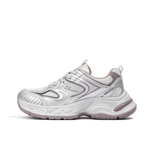 Warrior Аbrasion Resistant Дышащий Легкий Низкий Топ Кроссовки для Бега Женские Серый Фиолетовый