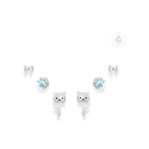 Серьги-гвоздики для ухода за пирсингом уха Barbie женские