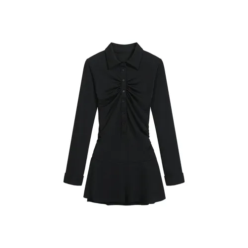 JOPPTI Длинное платье с длинными рукавами женское