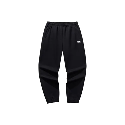ANTA Вязаные тренировочные брюки мужской основной черный