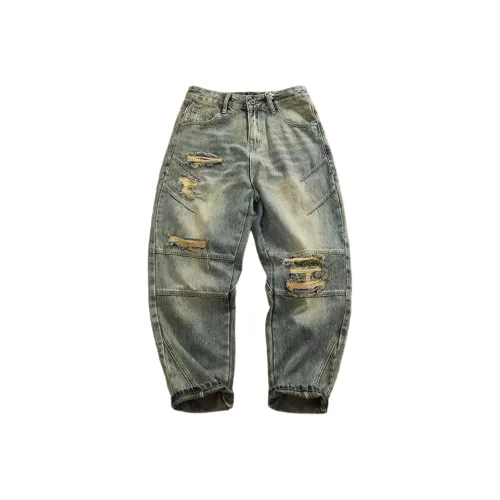 Chisportate Синий Унисекс Джинсы