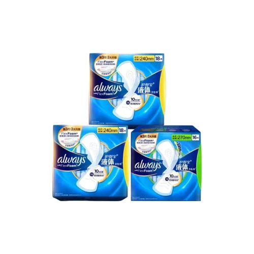 Always Жидкие гигиенические прокладки Легкие 240 мм*18 шт*4 коробки + 270 мм*16 шт*3 коробки