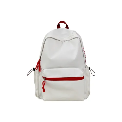 WRELS Nylon Backpack Standard White Black Burgundy Blue Dark Blue