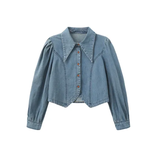 Another alley Синий Женские Рубашки