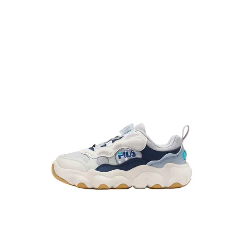 FILA KIDS Наследие FHT Противоскользящие Амортизирующие и Дышащие Низкие Баскетбольные Кроссовки для Детей