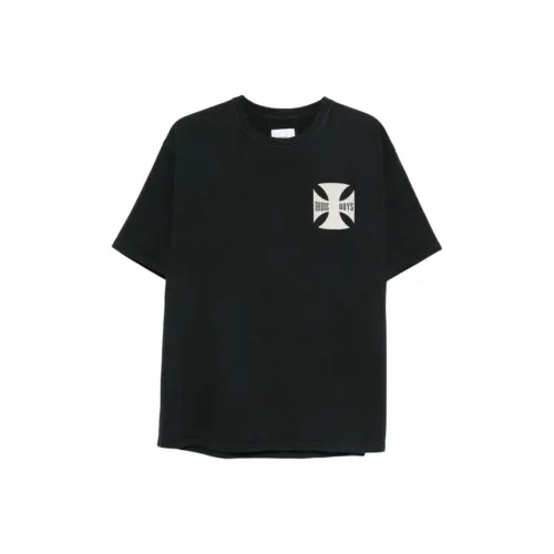 RHUDE Черные Мужские T-Рубашки