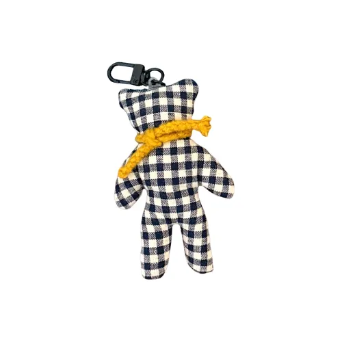 CHUNTUSHU Клетчатый Scarf Bear Плюшевый Брелок 10 см Высота
