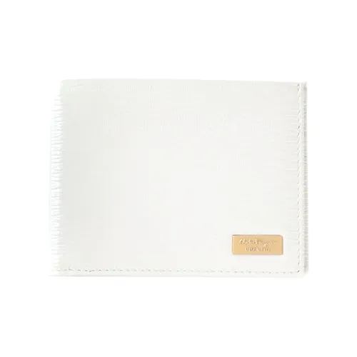 FERRAGAMO Телячья кожа Кошелек Унисекс Белый