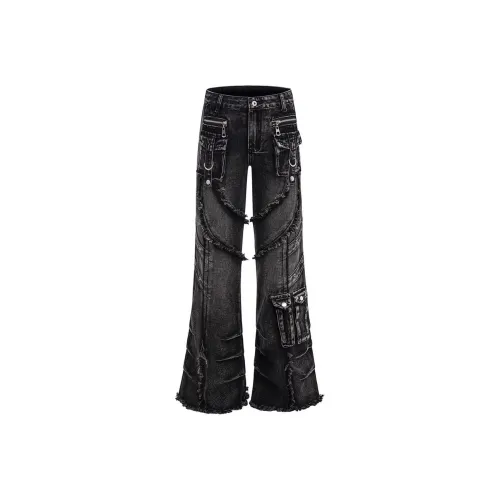 Glona Klio Черный Серый Унисекс Джинсы