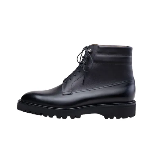 JOHN LOBB Alder Ankle Длина Martin Boot Мужской Черный