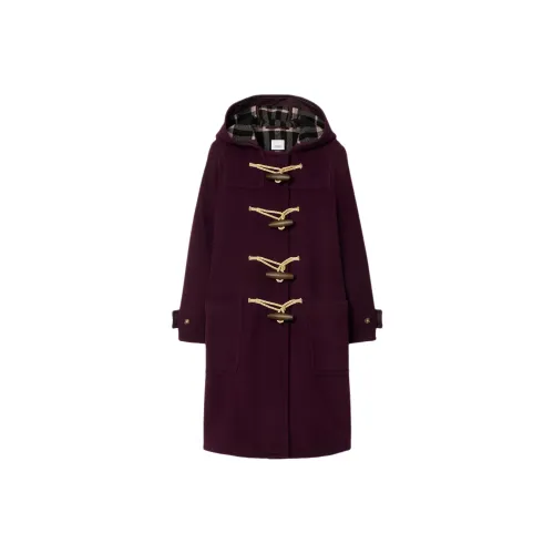 Burberry Бордовый Фиолетовый Женское Пальто