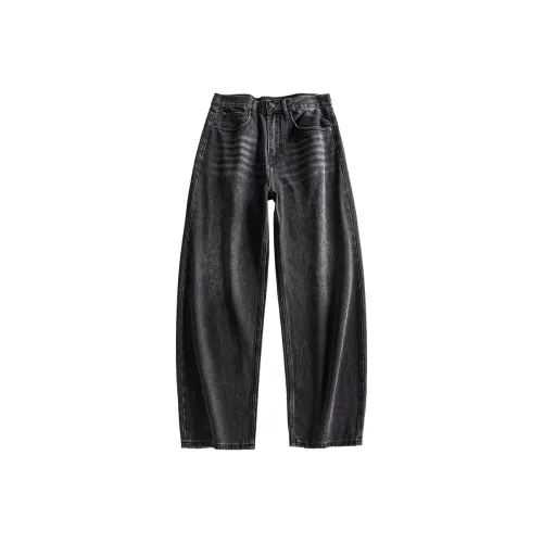 HZWH Мужские черные джинсы