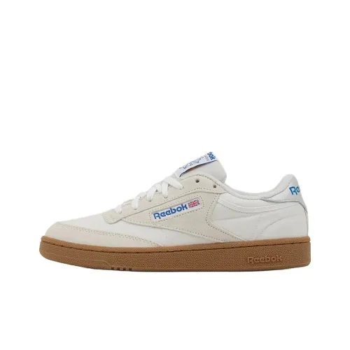 Reebok CLUB C 85 Low Топ Скейтборд Кроссовки Женские Белые Коричневые