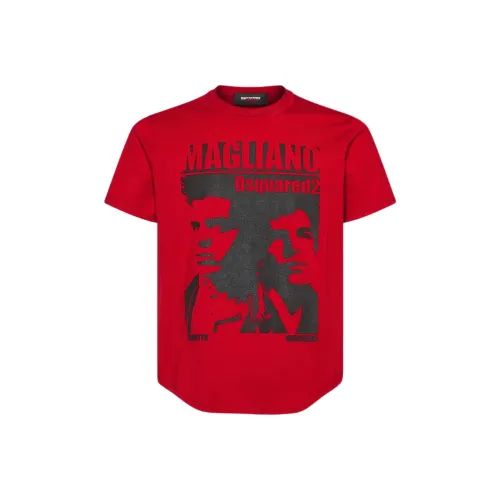 DSQUARED 2 Red Мужская T-рубашка
