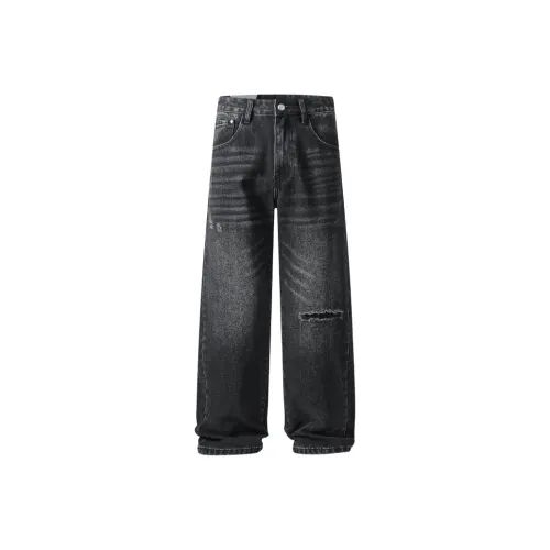 UKTK Черные Мужские Джинсы