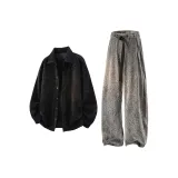 Чёрный + Тёмно-серый