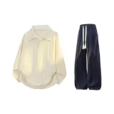 Абрикос + Темно-синий