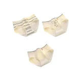 [3 упаковки] Полосы Медведь + 1 бант + Желтый