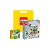 Дисней Классический Анимация 100-летие & Случайный Пазл Коробка*1 + LEGO Желтая Сумка для покупок (Материал Случайный)