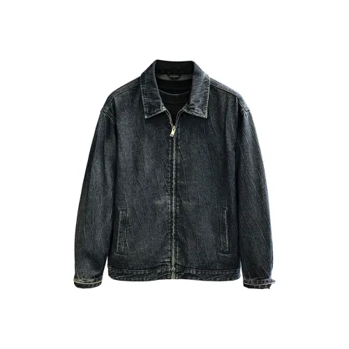 YGQPZHZ Синий Мужской Джинсовые куртки