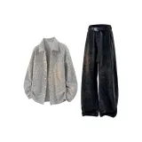 Бело-серый вереск + черный