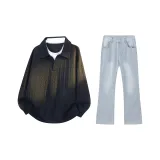 Чёрный + Светло-синий