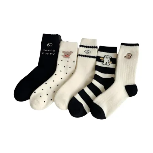 OEING 5 пар Женские носки MID до икры