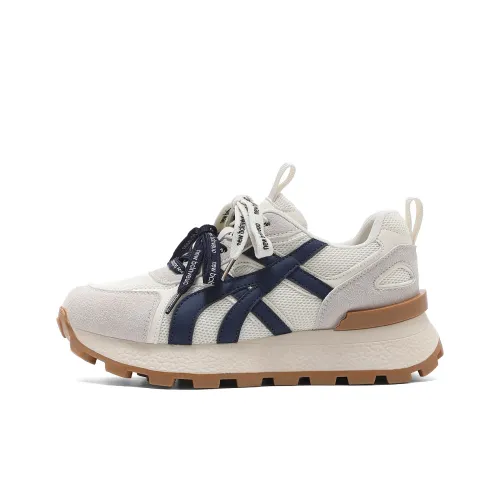 La Chapelle Устойчивые к истиранию противоскользящие низкие топовые кроссовки с толстой подошвой женские