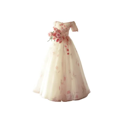 Jiao Ni Белый Женские Вечерние Платья