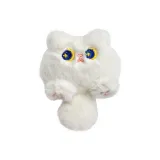 Белый кот с ласточкиным хвостом